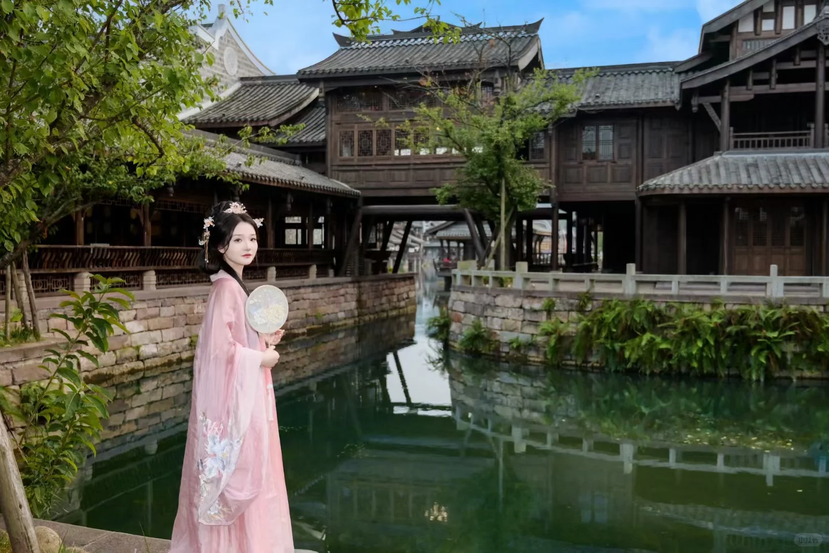 粉色汉服 太美了吧💕