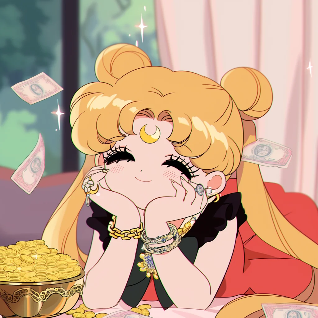 多捞万能的金｜美少女小富婆头像