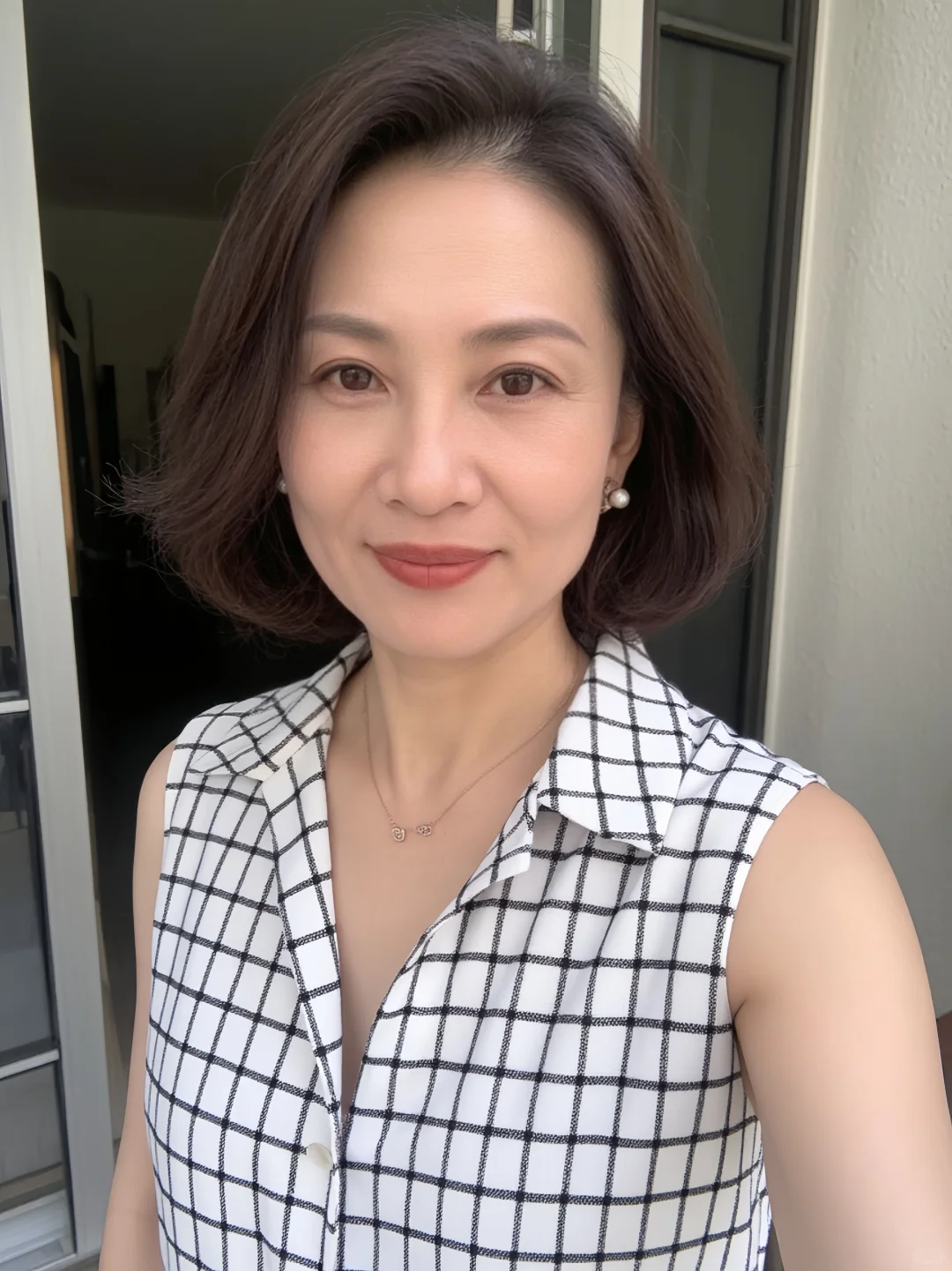 45岁老阿姨，大大方方展示自己的美