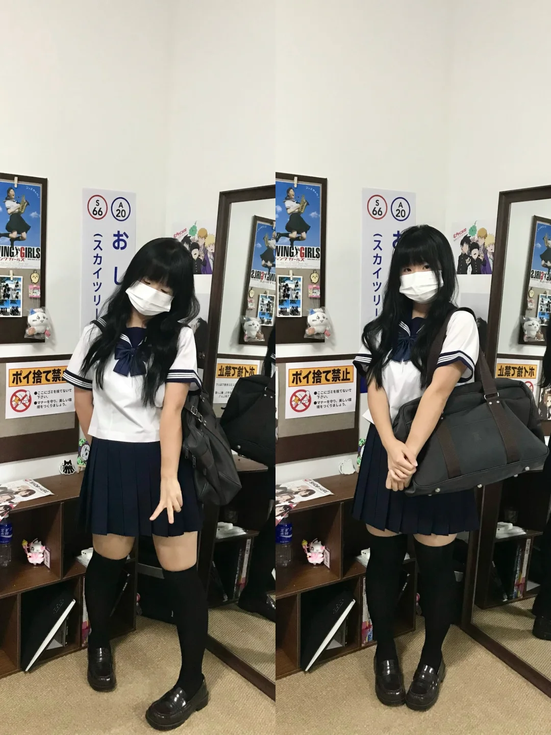 jk过膝袜长度指南！40cm VS 50cm上身对比