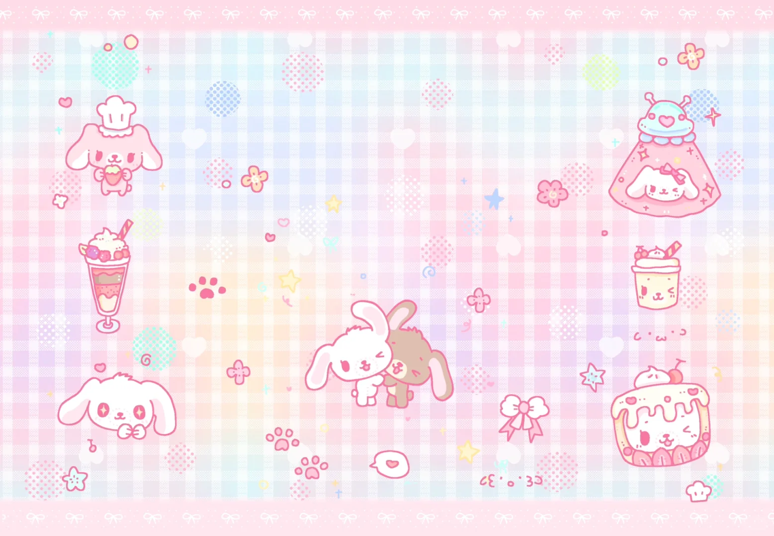🍧🎀·_·🎀甜点兔ipad壁纸🍰 ૮ ・・აིྀ 🍨