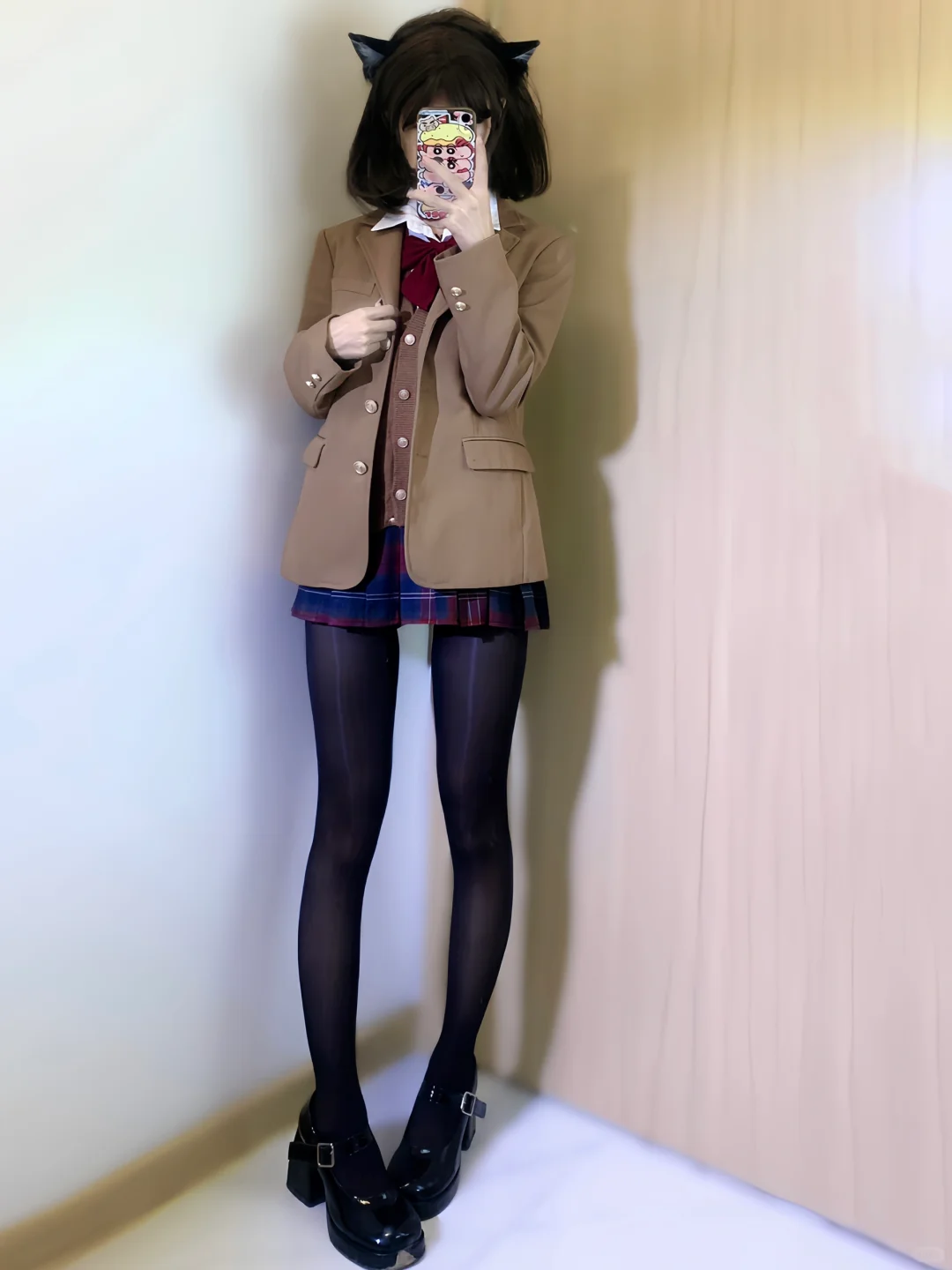 油光袜这样穿也好好看～