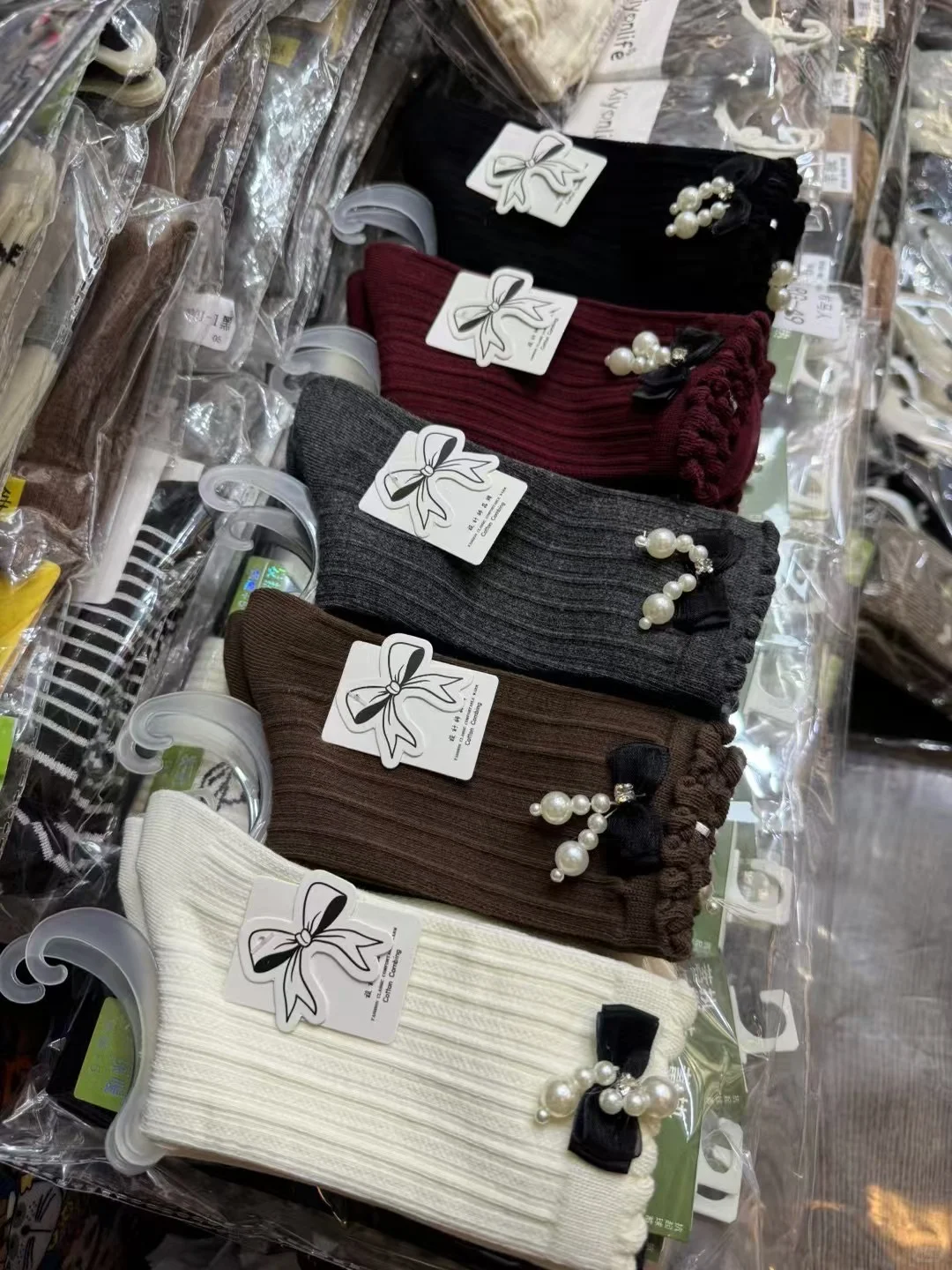小花，蝴蝶结，小珍珠，好喜欢