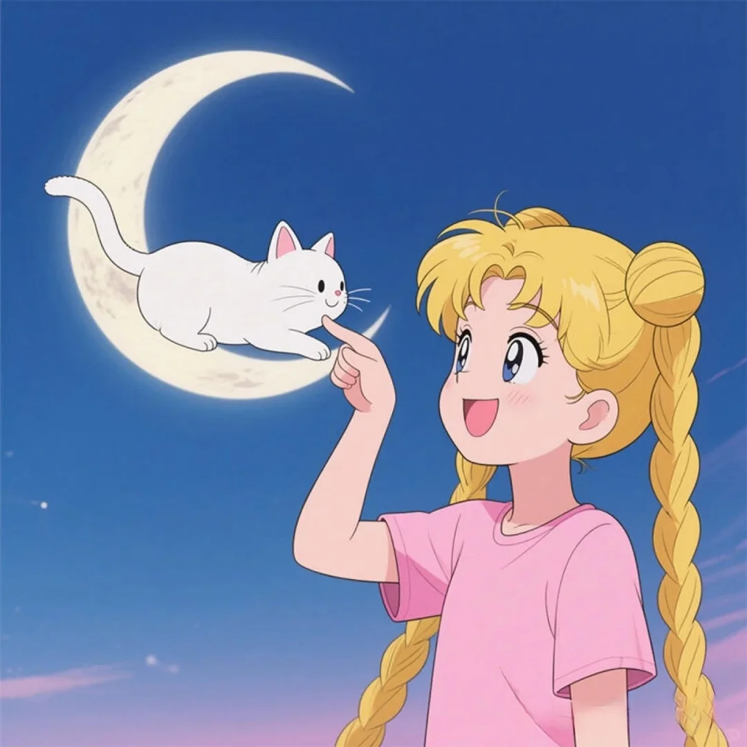 今天是牛仔猪宝哦😃美少女战士头像分享