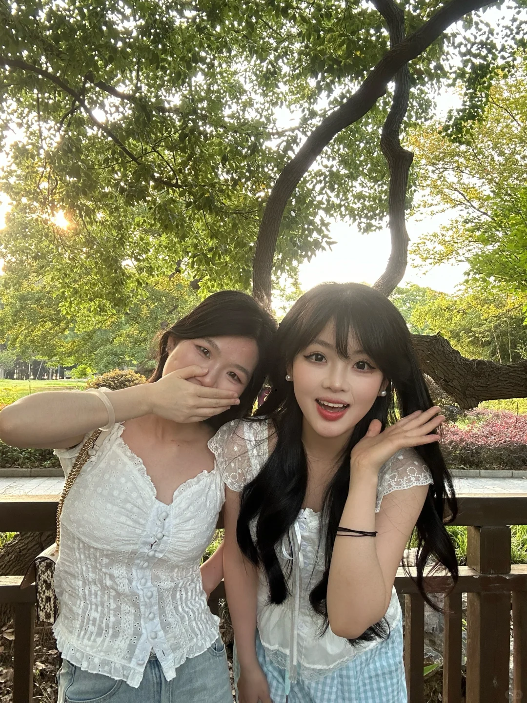 在公园的下午谁还不是甜妹呢~