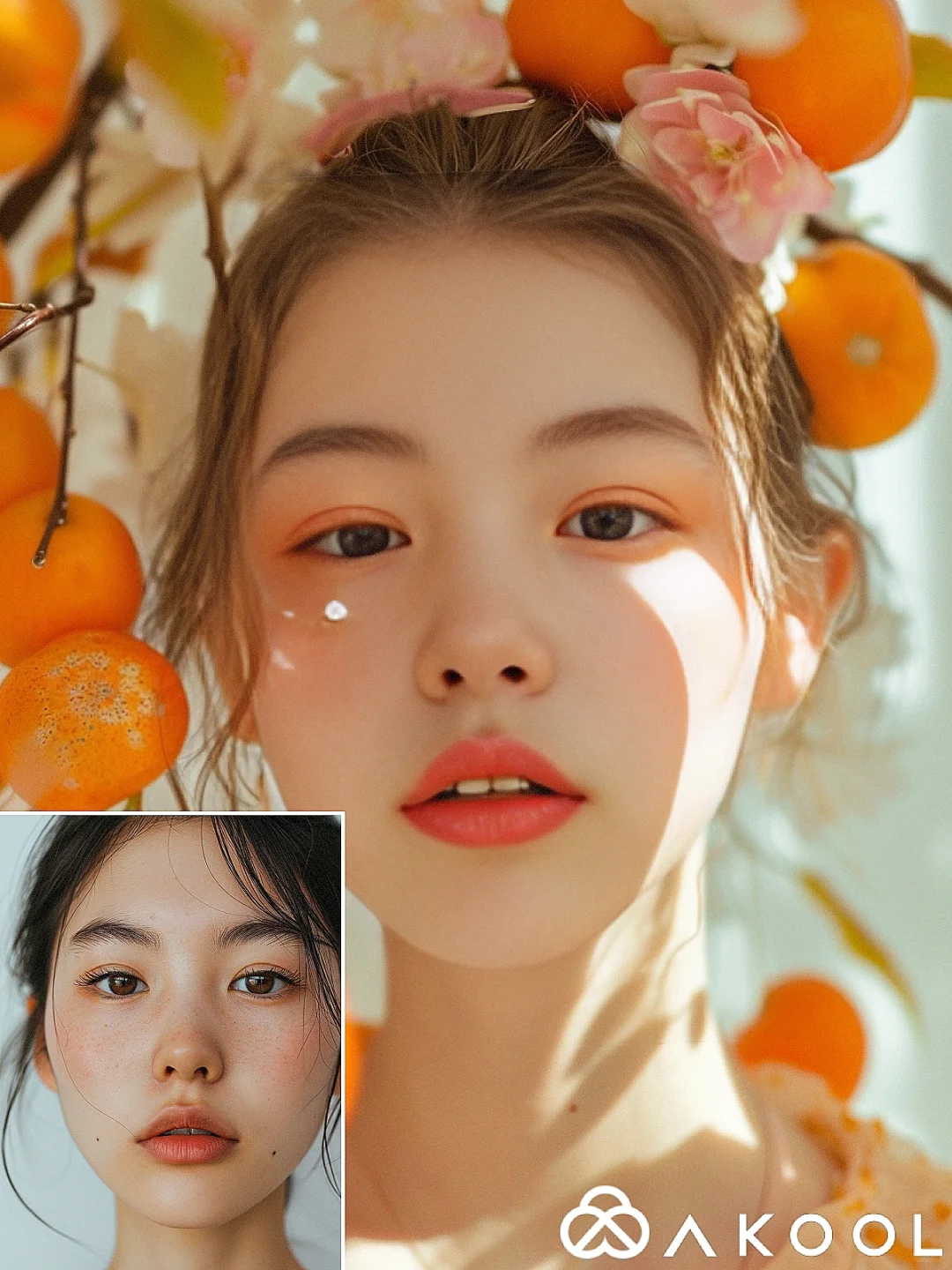 😎告别妆造烦恼，Akool一键‘柿’现换脸美图