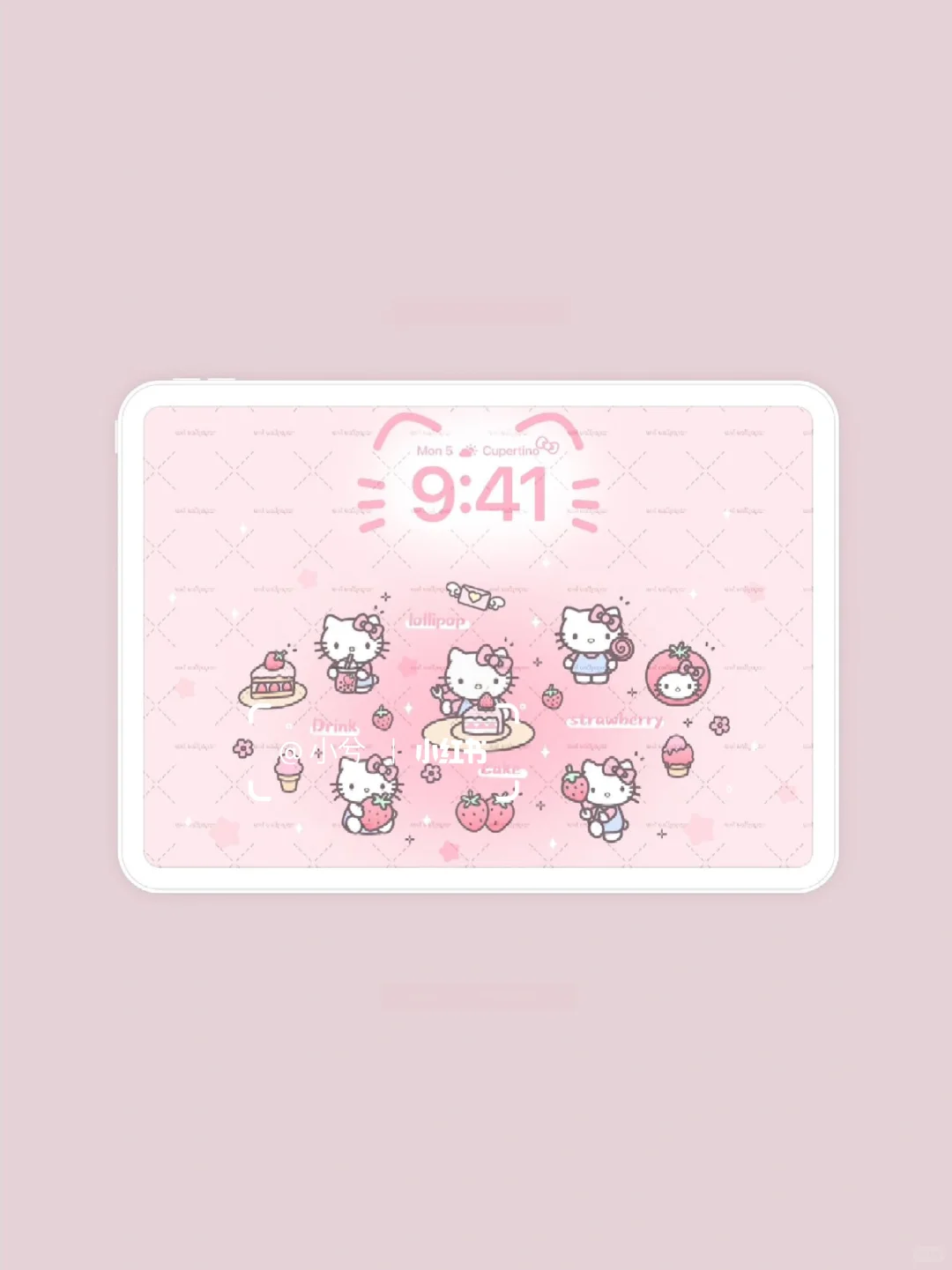 莓烦恼 kitty 丨平板壁纸