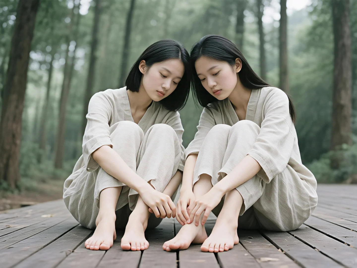 [AI生成]森林里的少女
