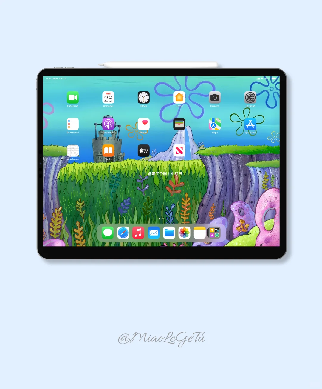 Ipad壁纸-海绵宝宝iPad壁纸 裸眼立体感