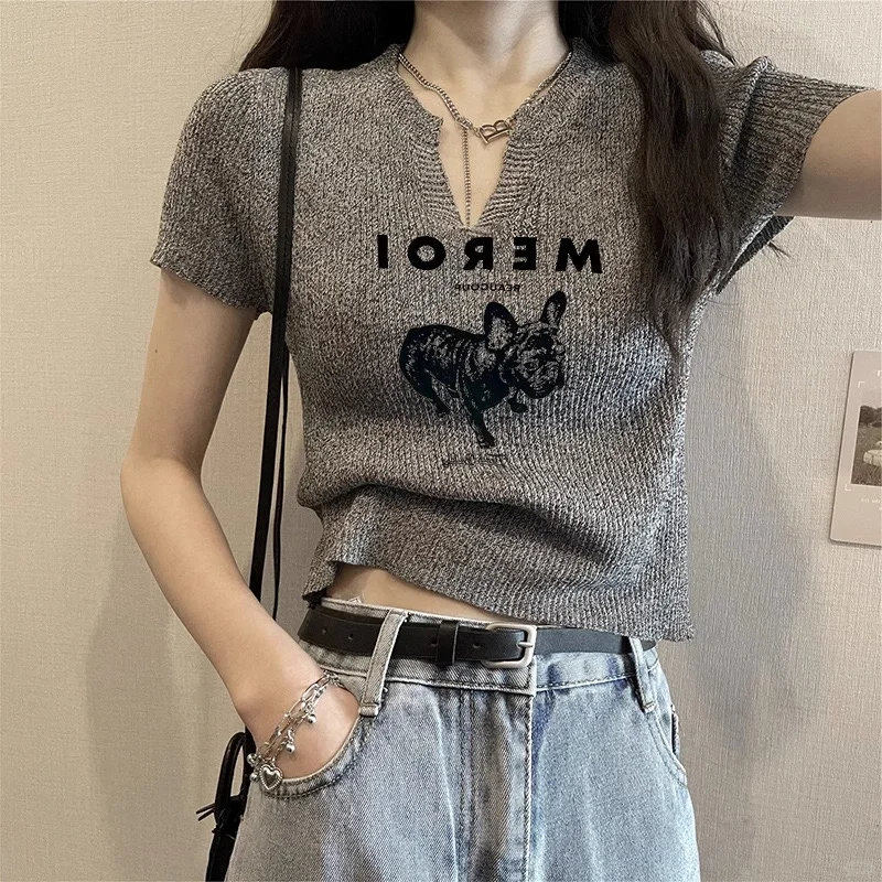夏季必备✨小众辣妹针织衫