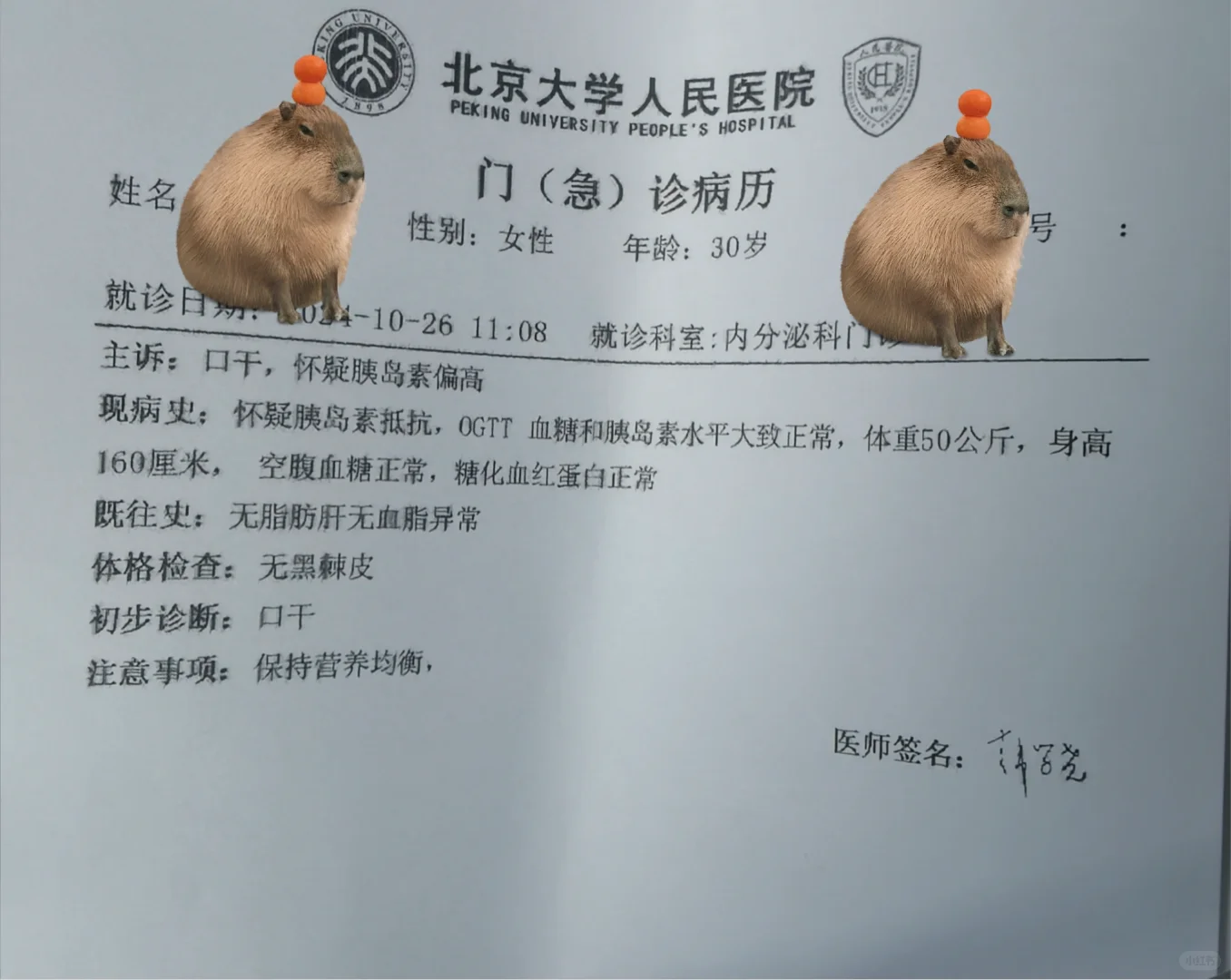 关于胰岛素抵抗，北大人民的专家这么说