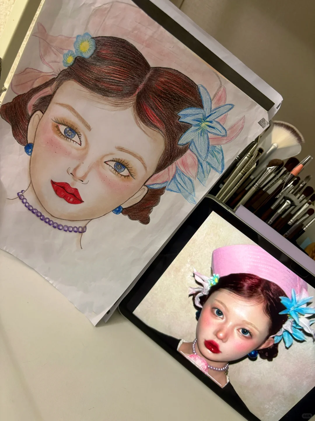 甜妹妆手绘美人图🎨