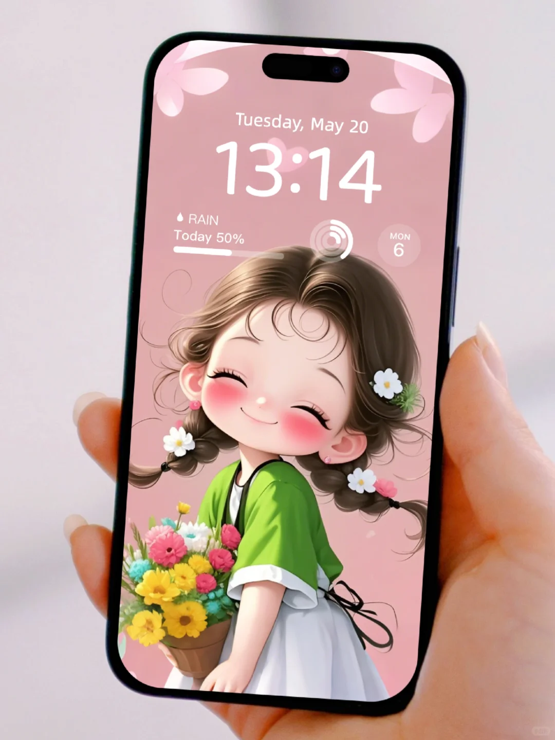 治愈系壁纸09-爱笑的女孩