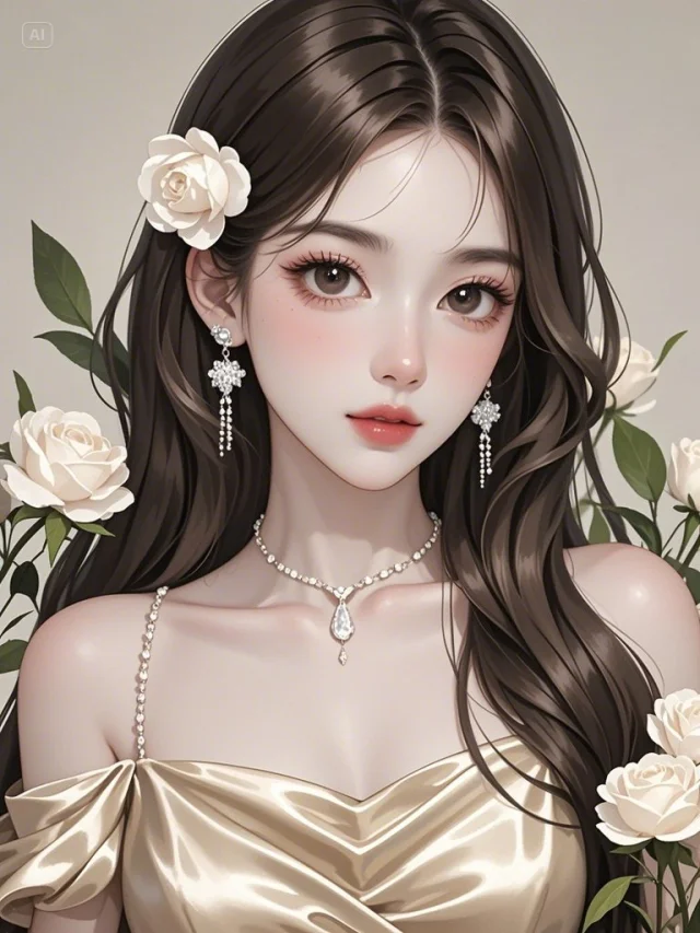 玫瑰与珠光，美得无与伦比🌹💎
