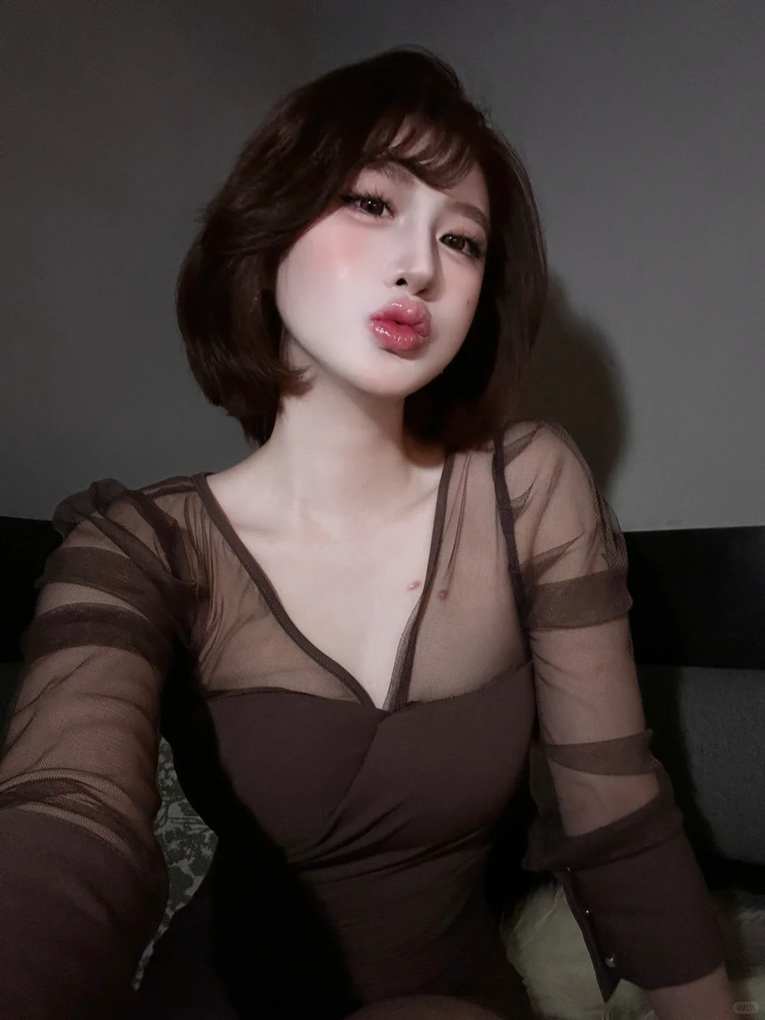 紫色 短发 好暧昧哦