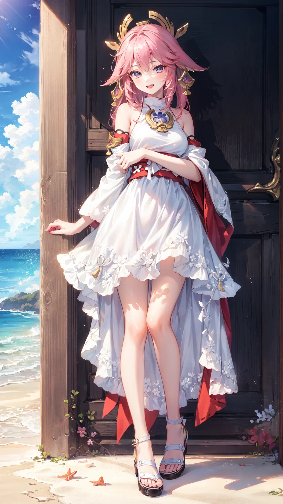 和神子一起去海边吗