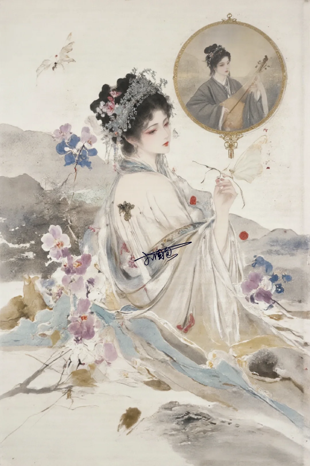 是谁在画里藏了月光与美人？