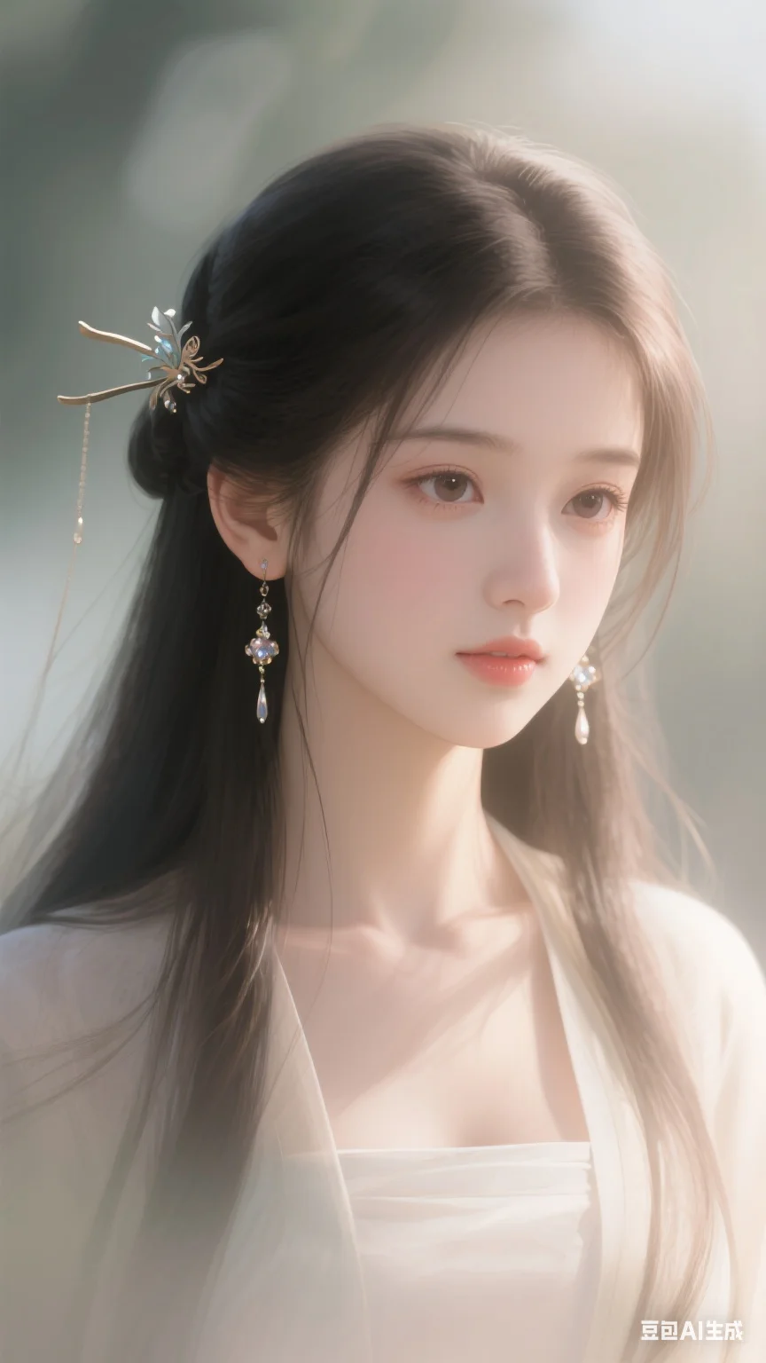 一眼万年，清冷又温柔的古风美人