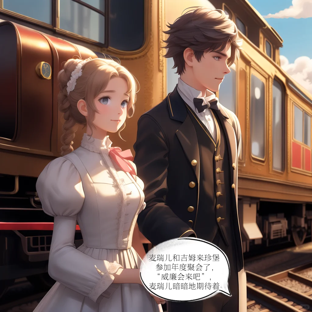 #文心一格AI绘画 #AI国漫《纯洁爱情》第1话