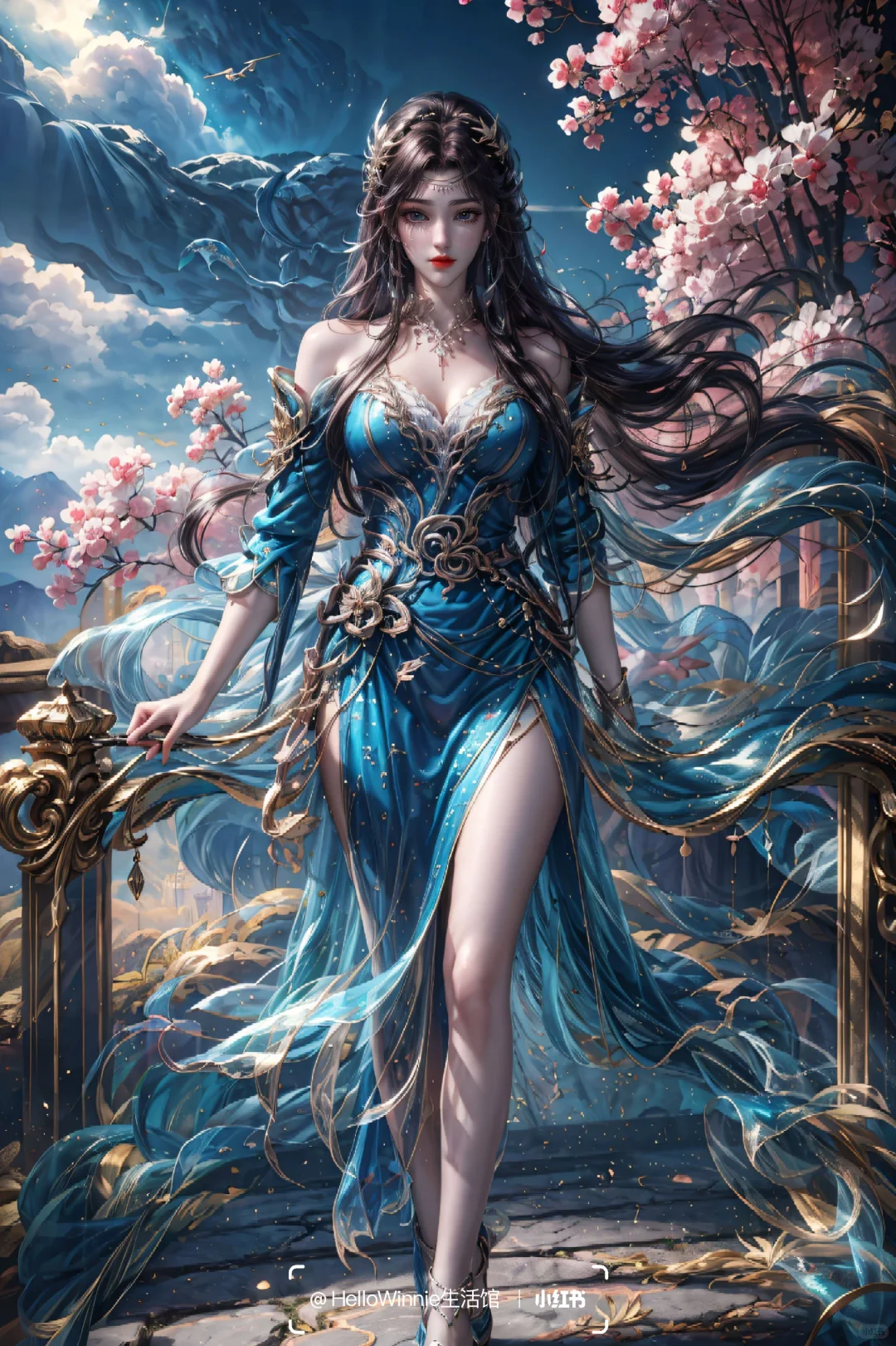 插画美女