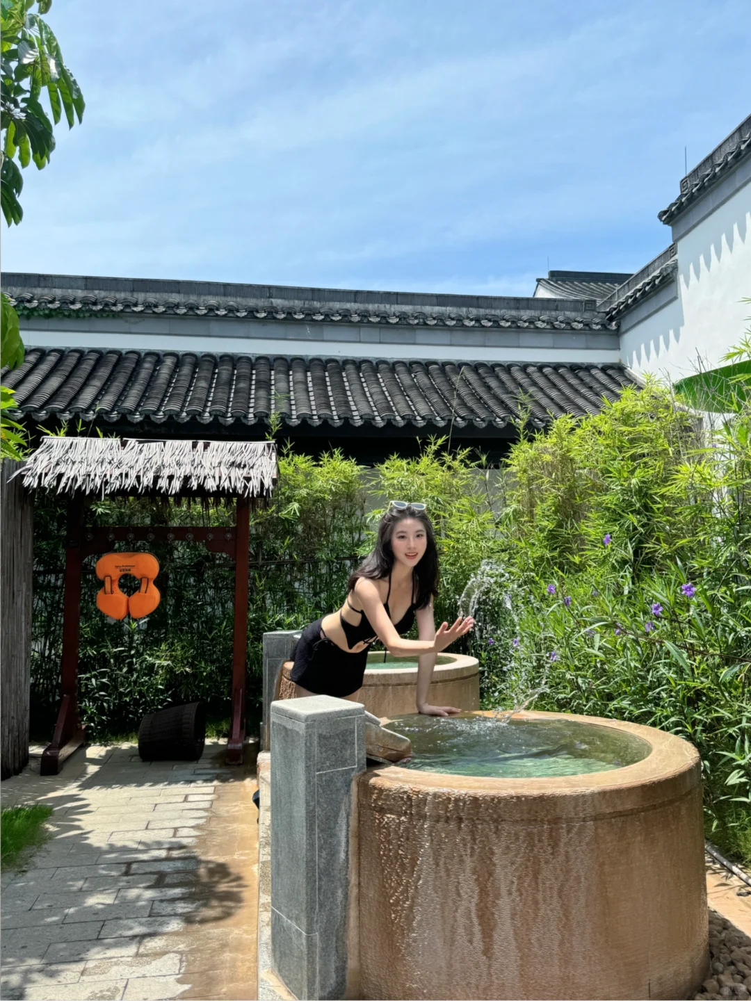 夏季穿搭 黑色泳衣