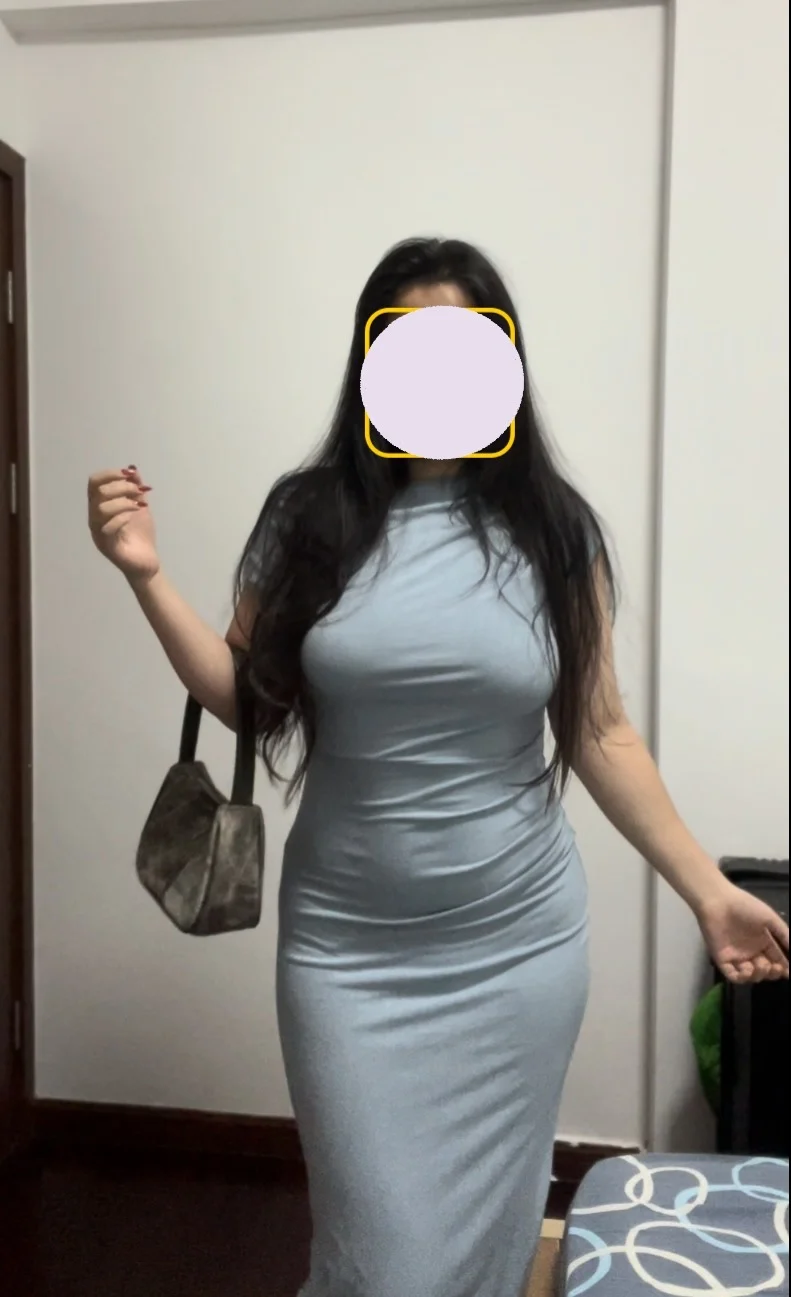 168斤紧身包臀裙真的超显身材