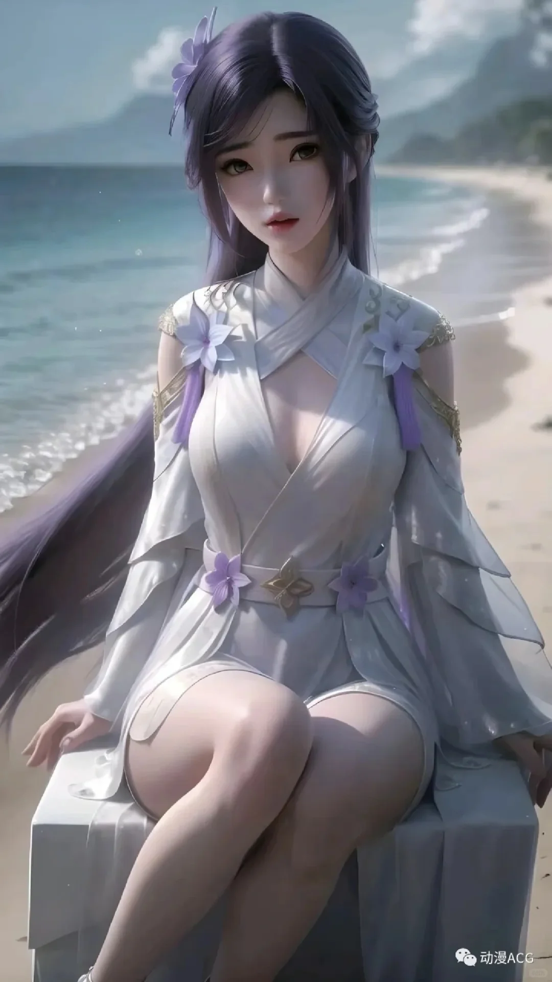 新版云曦第二弹来咯！AI夏日海边装，10张