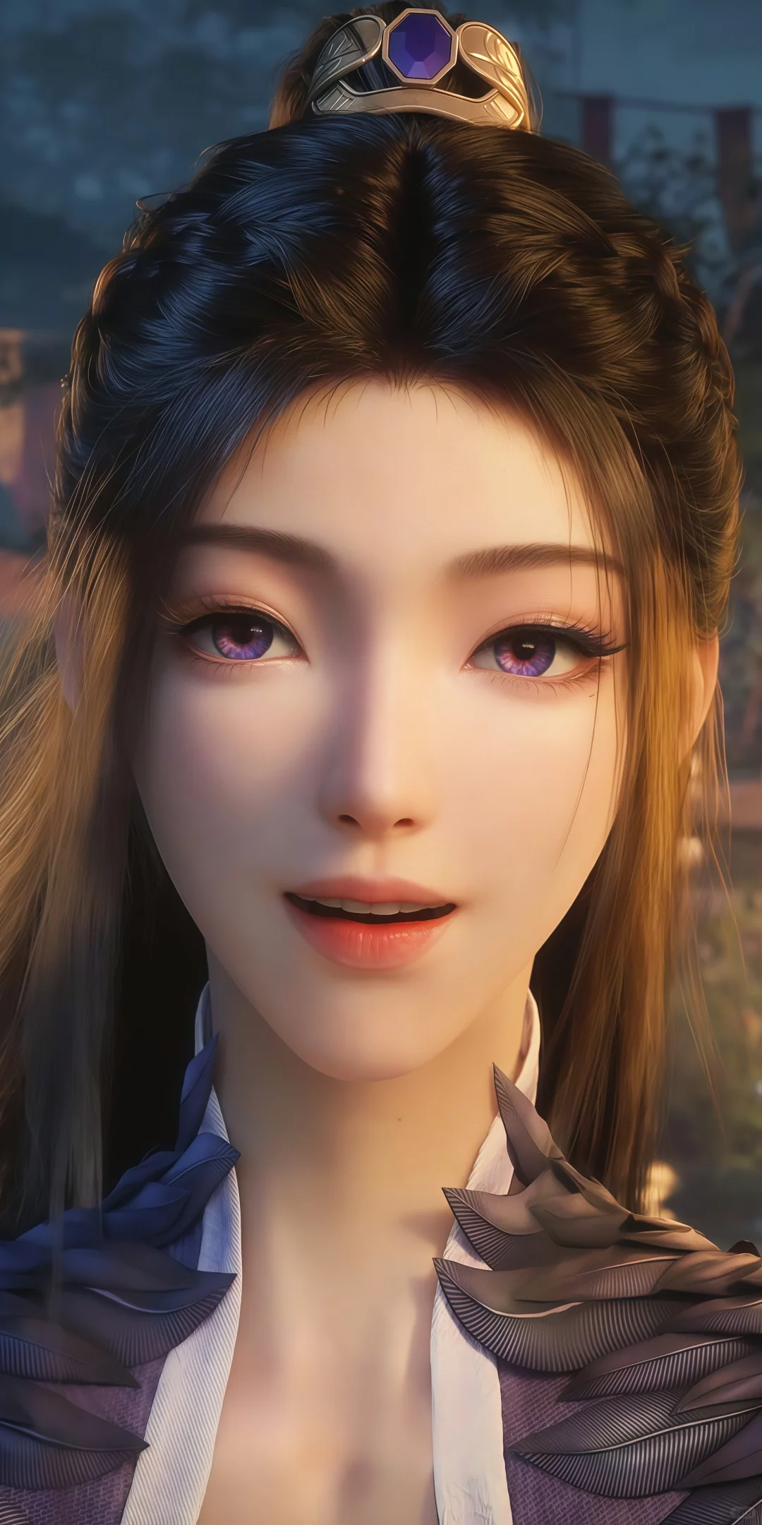 紫灵真容手机壁纸