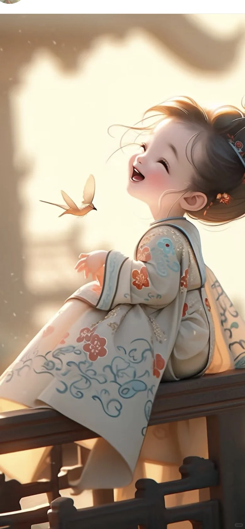ai国风美女插画，绝了！