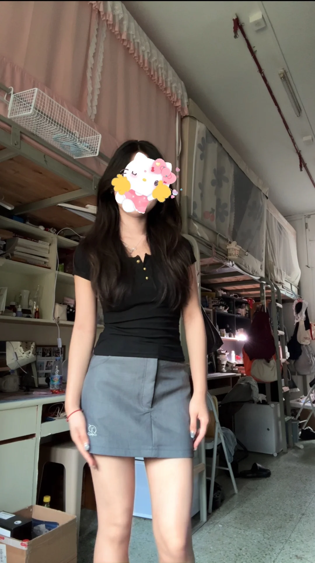 女大学生这个穿搭我好爱！