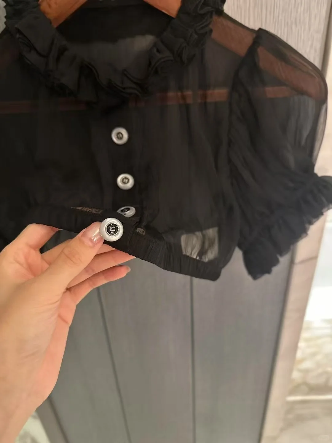 Jennie同款透视上衣