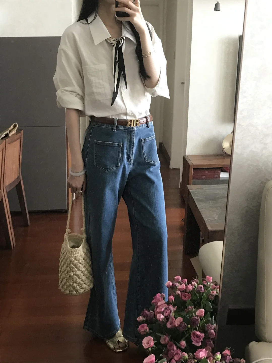 一衣多穿📜法式老钱风 百搭亚麻衬衫分享