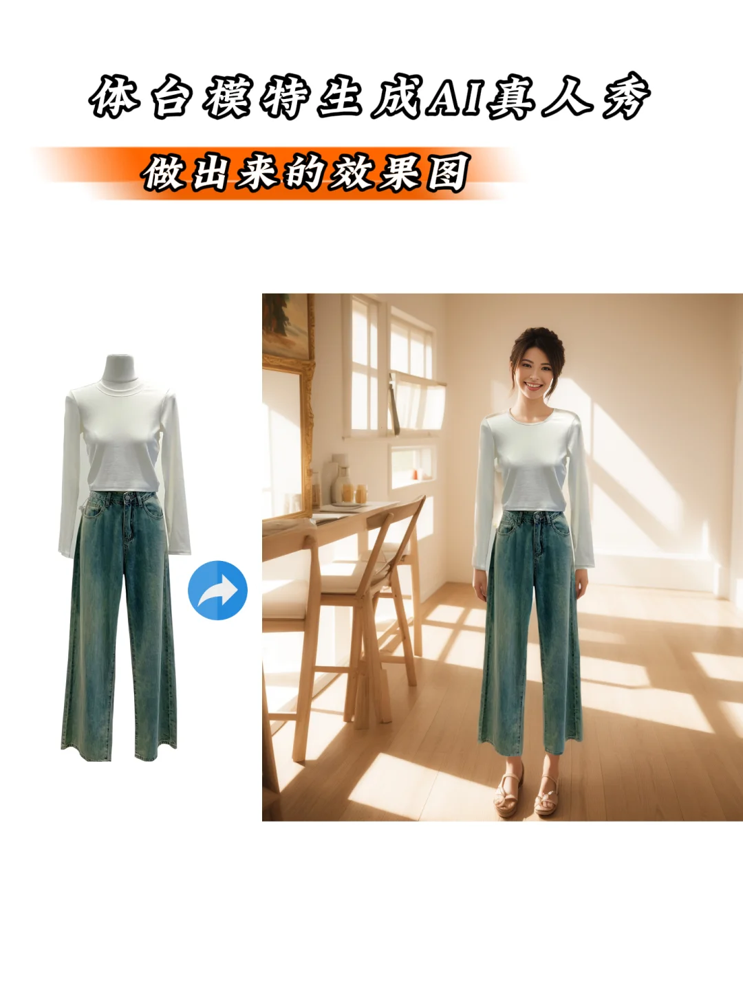 aigc~电商服装体台模特设计真人秀