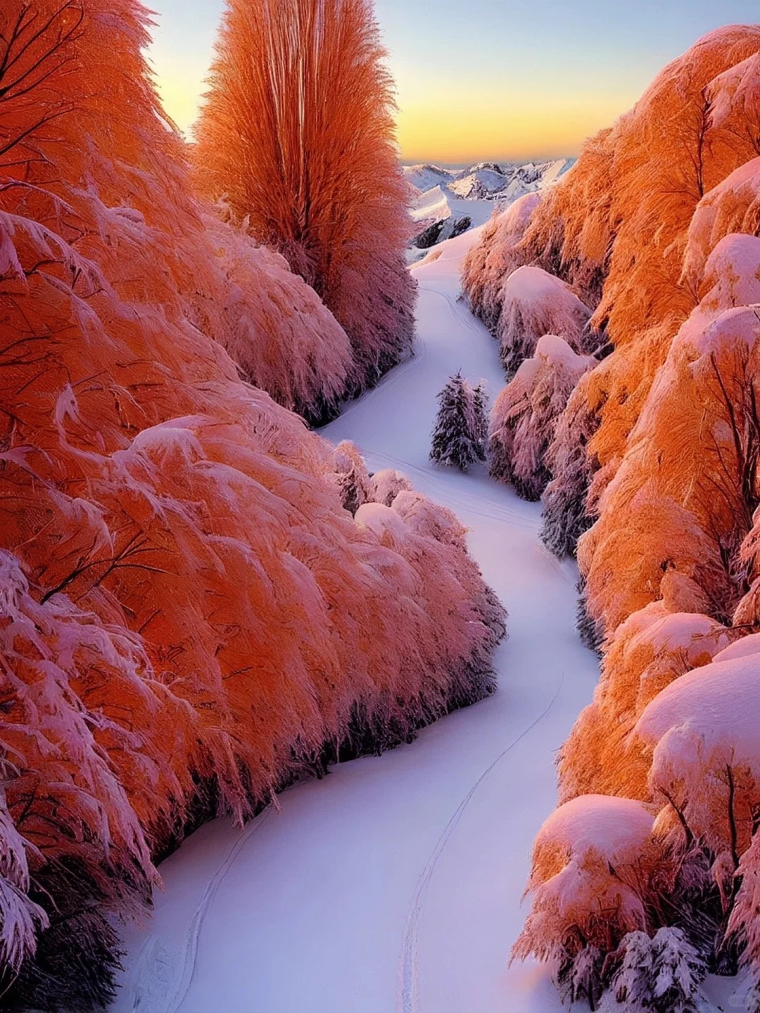 浪漫的雪景