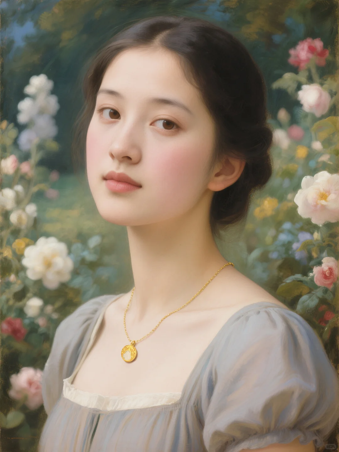 花与少女 | 把油画穿在身上的浪漫
