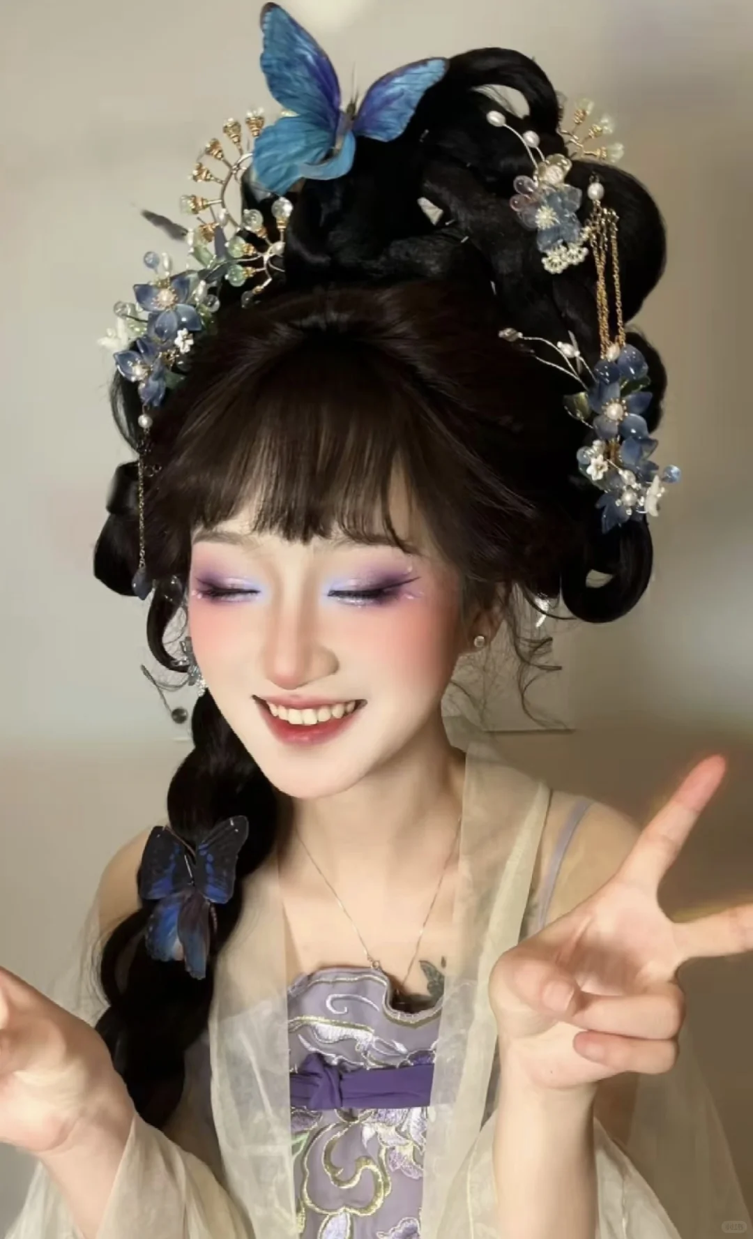 清冷贵气的小仙女汉服太美了～
