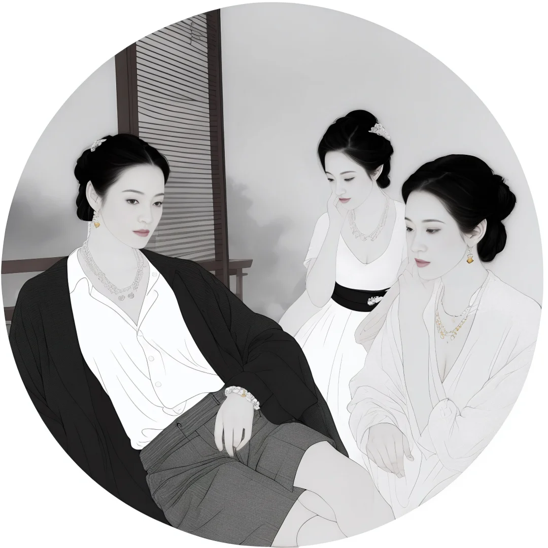 Ai绘画：工笔人物到此为止。