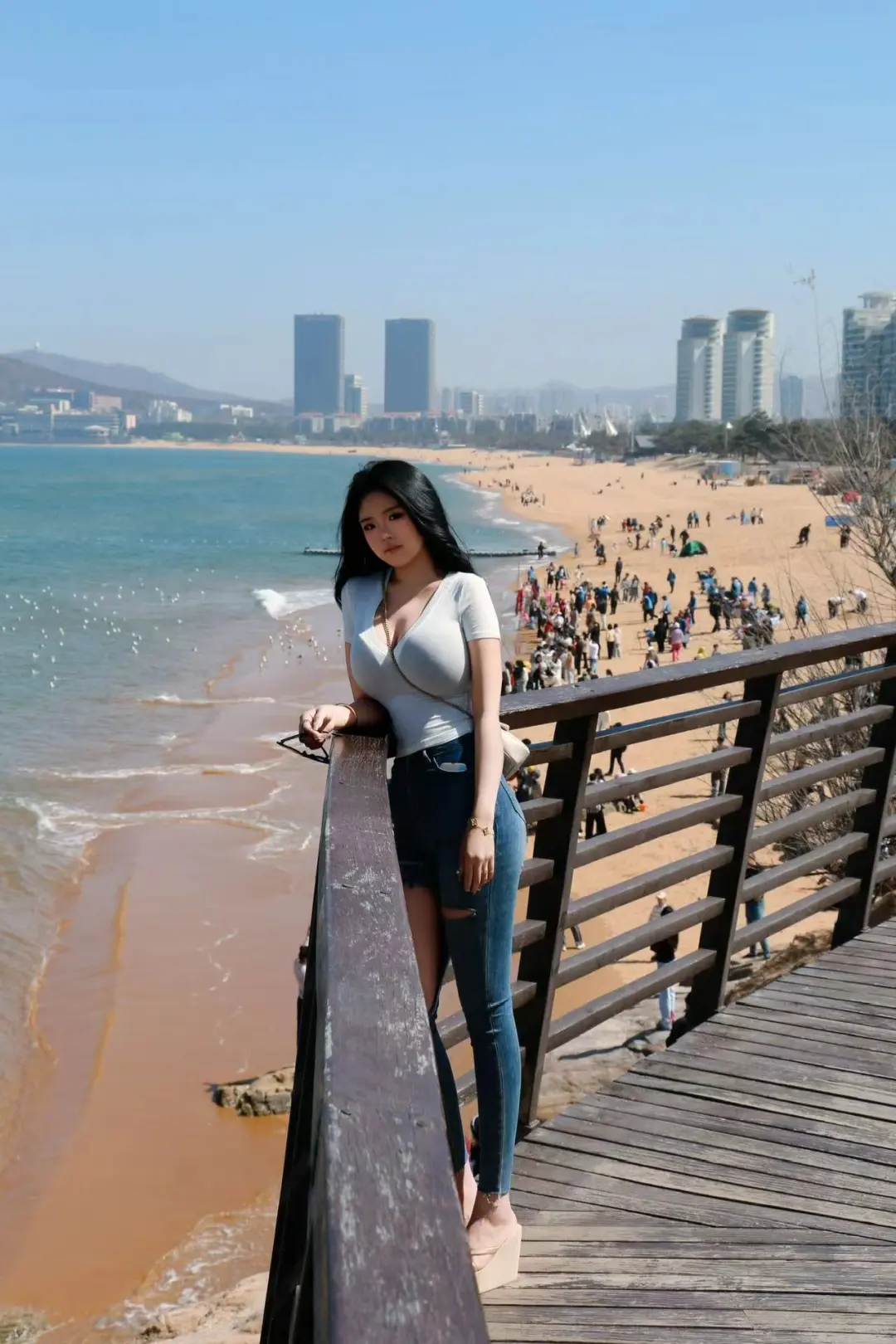 素人美女，即将成为模特