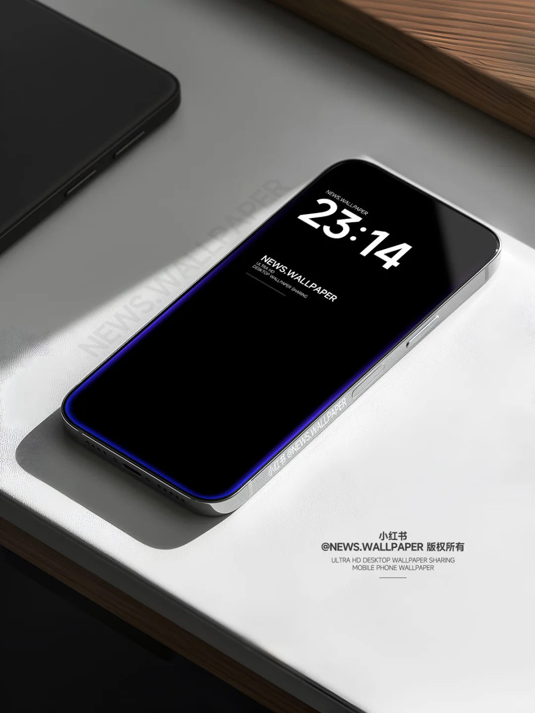 351 | 全新系 高级手机渐变蓝光暗黑壁纸