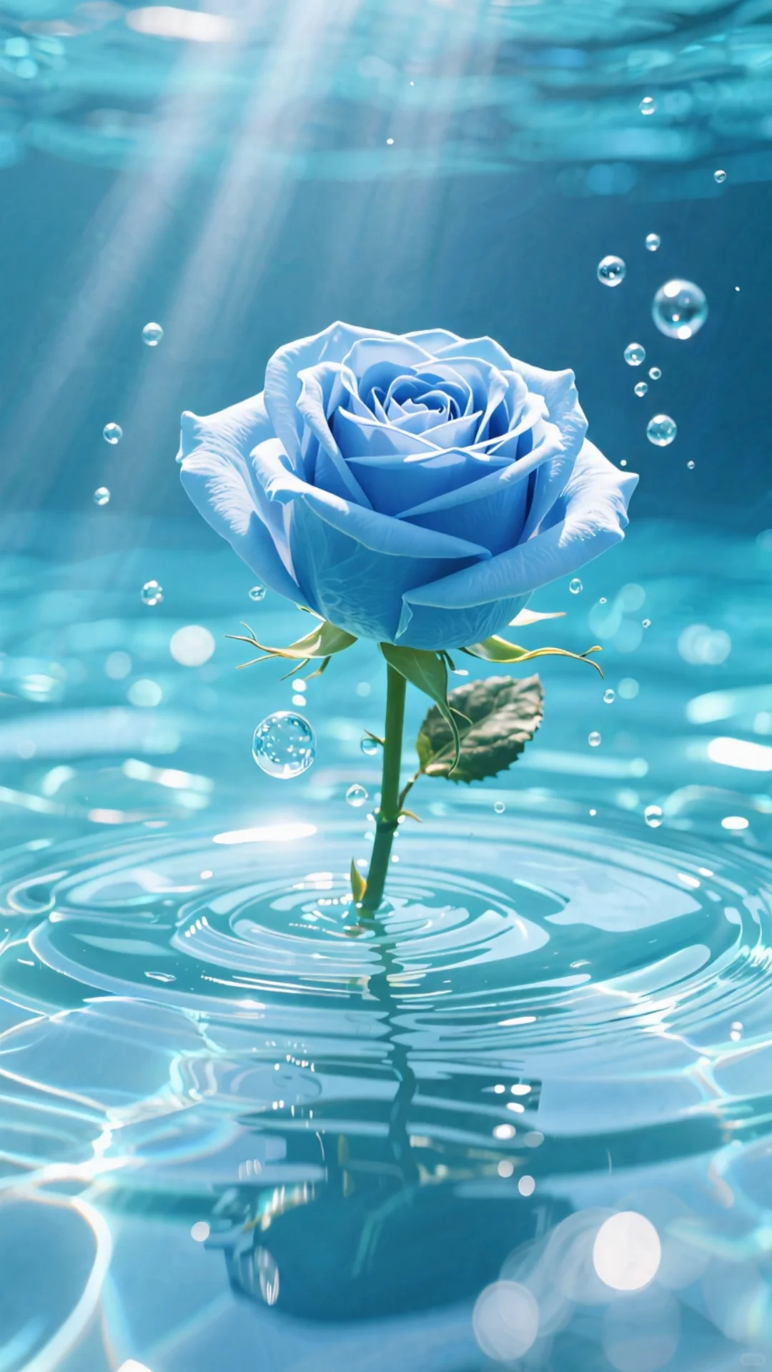 💙蓝玫瑰·水晶壁纸 | 高级感小众壁纸