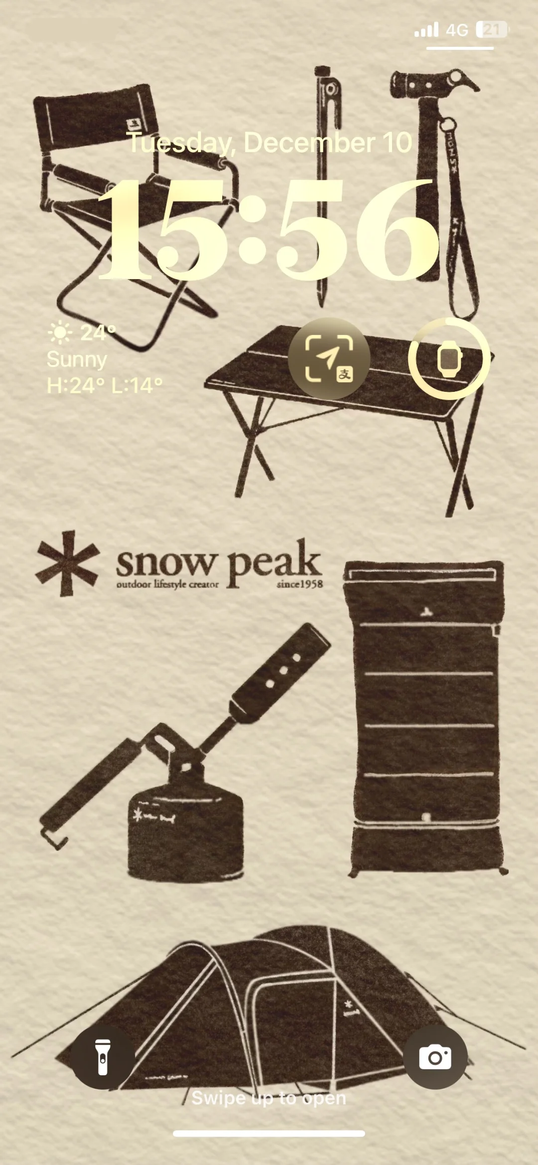 *Phone background of SnowPeak*
