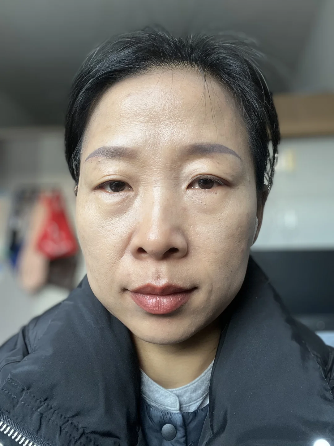 40岁无美颜无滤镜状态
