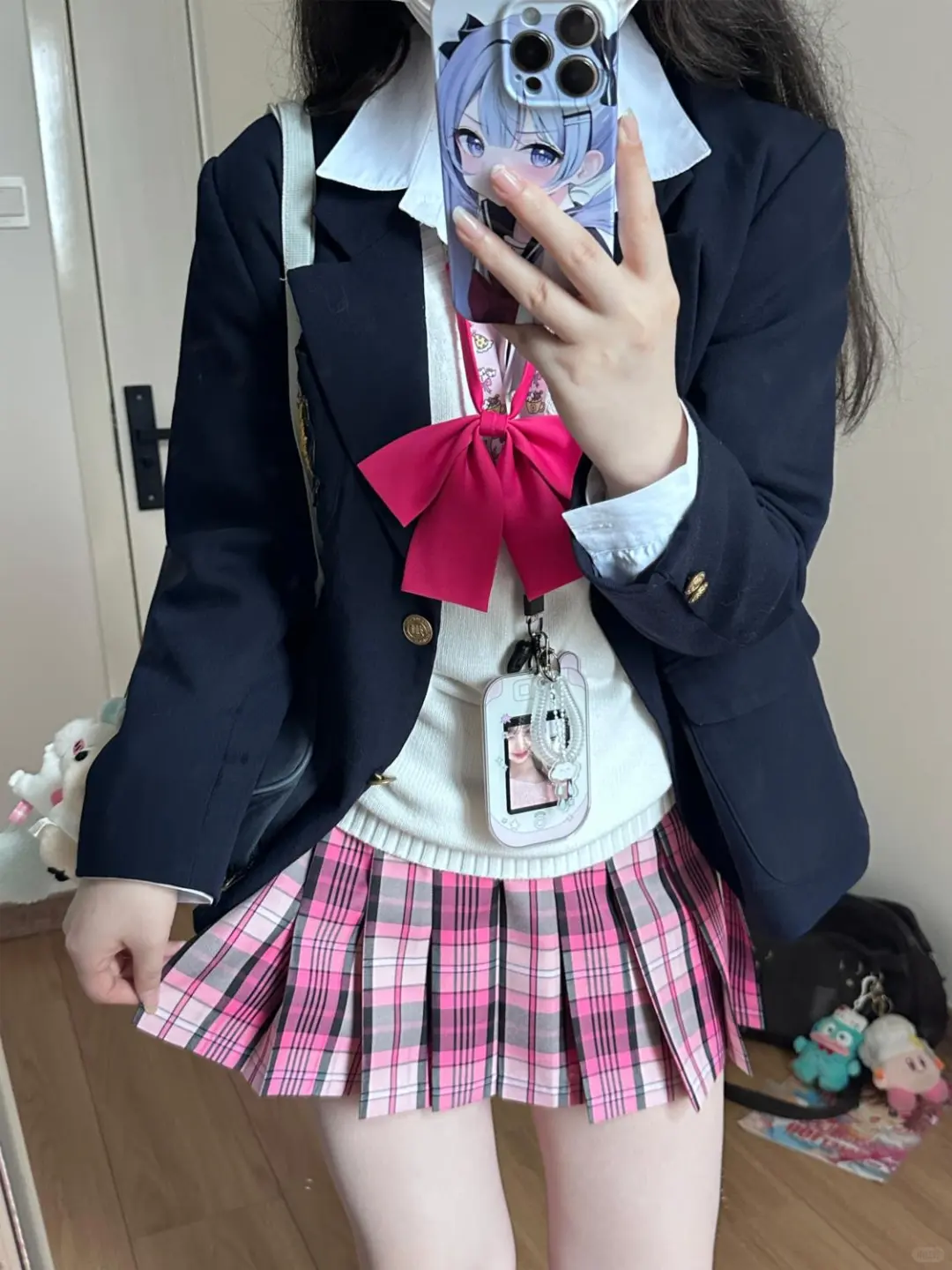 晴空栗jk制服原创格裙学院风女百褶裙短裙