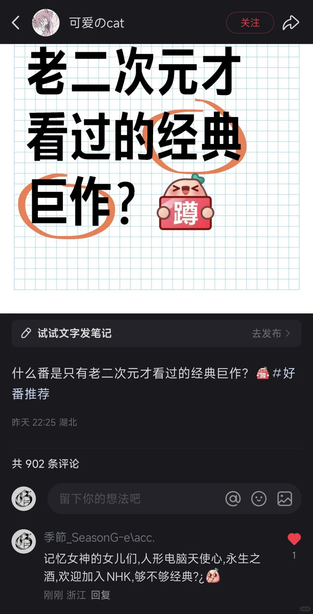 什么番是只有老二次元才看过的经典巨作?