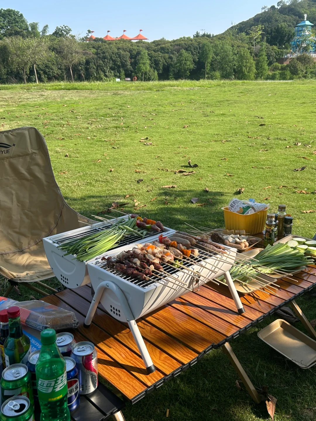 山野露营🏕️属于户外大自然的女孩子