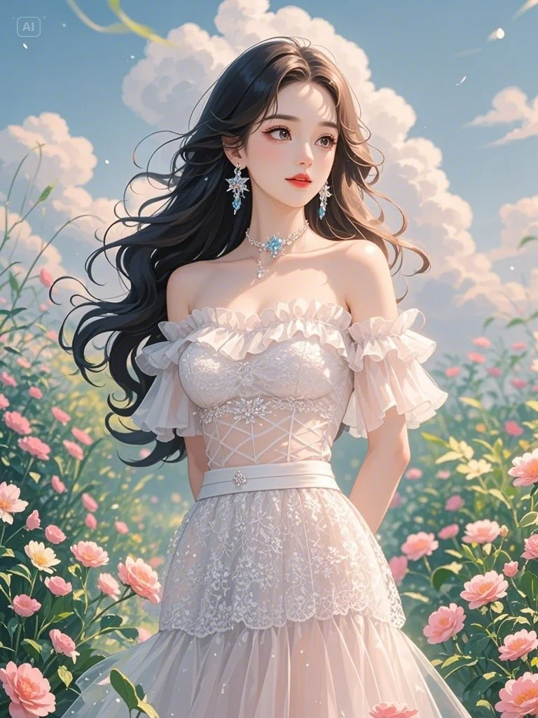 治愈系插画│甜美的花园唯美头像