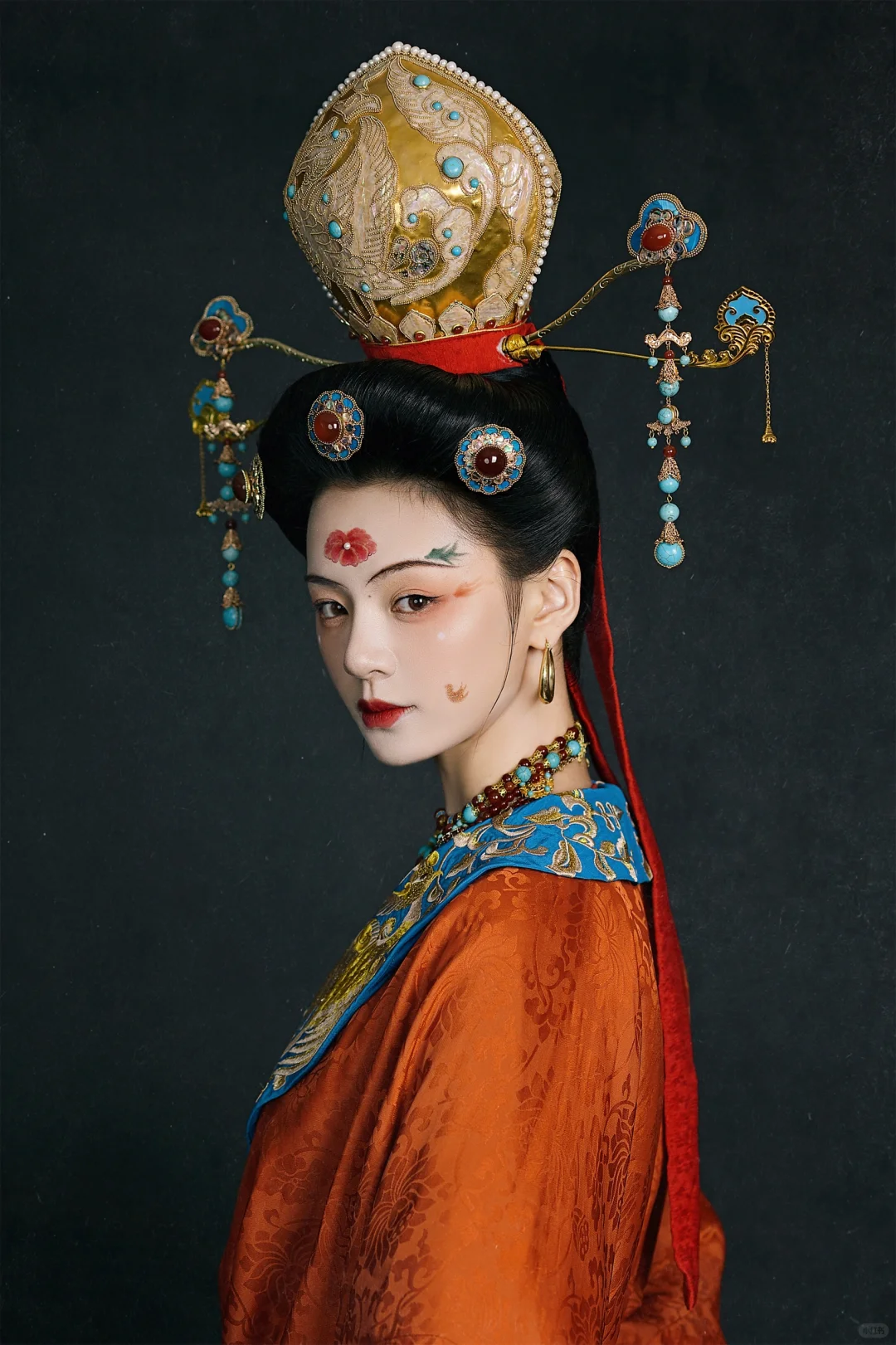 拍了一系列的供养人复原