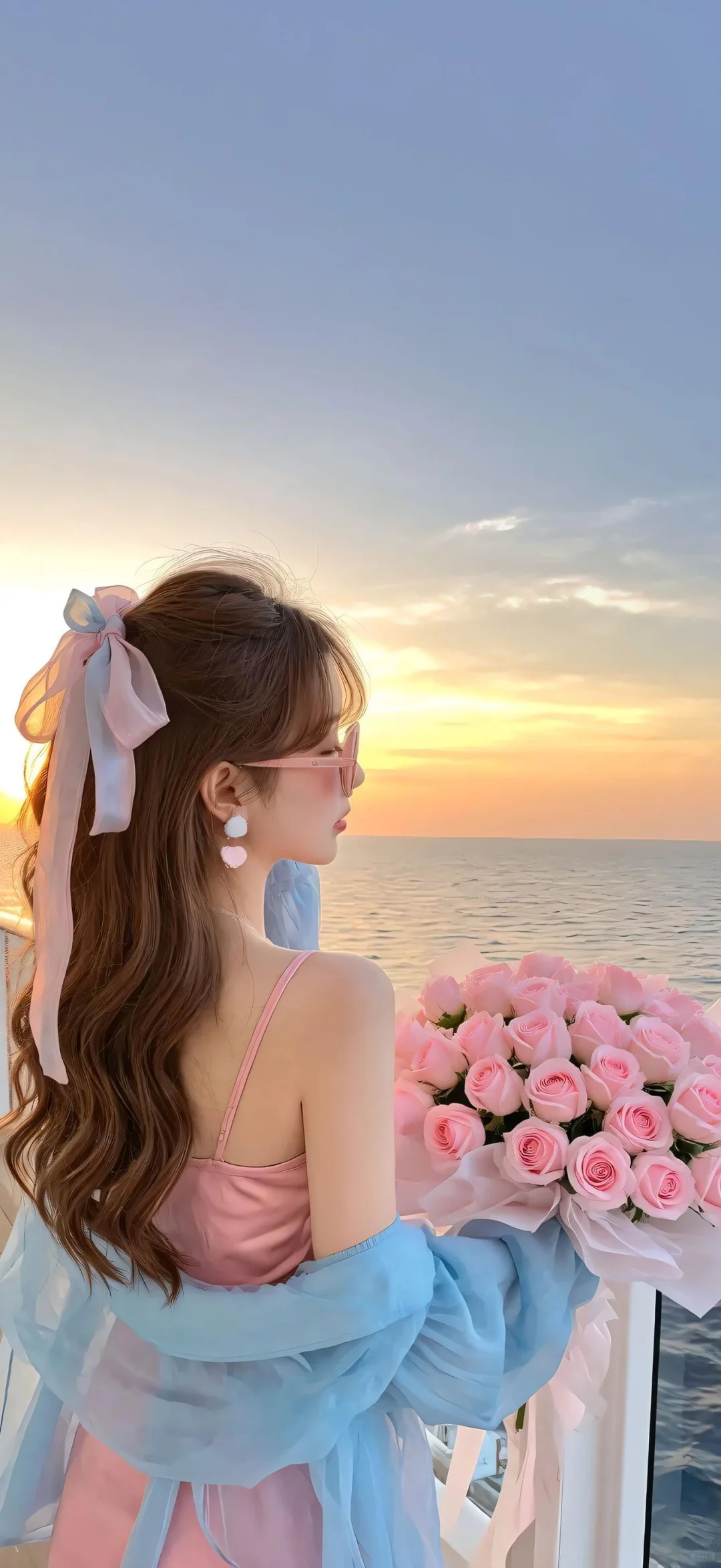 手机新壁纸～我比海风更自由🌊