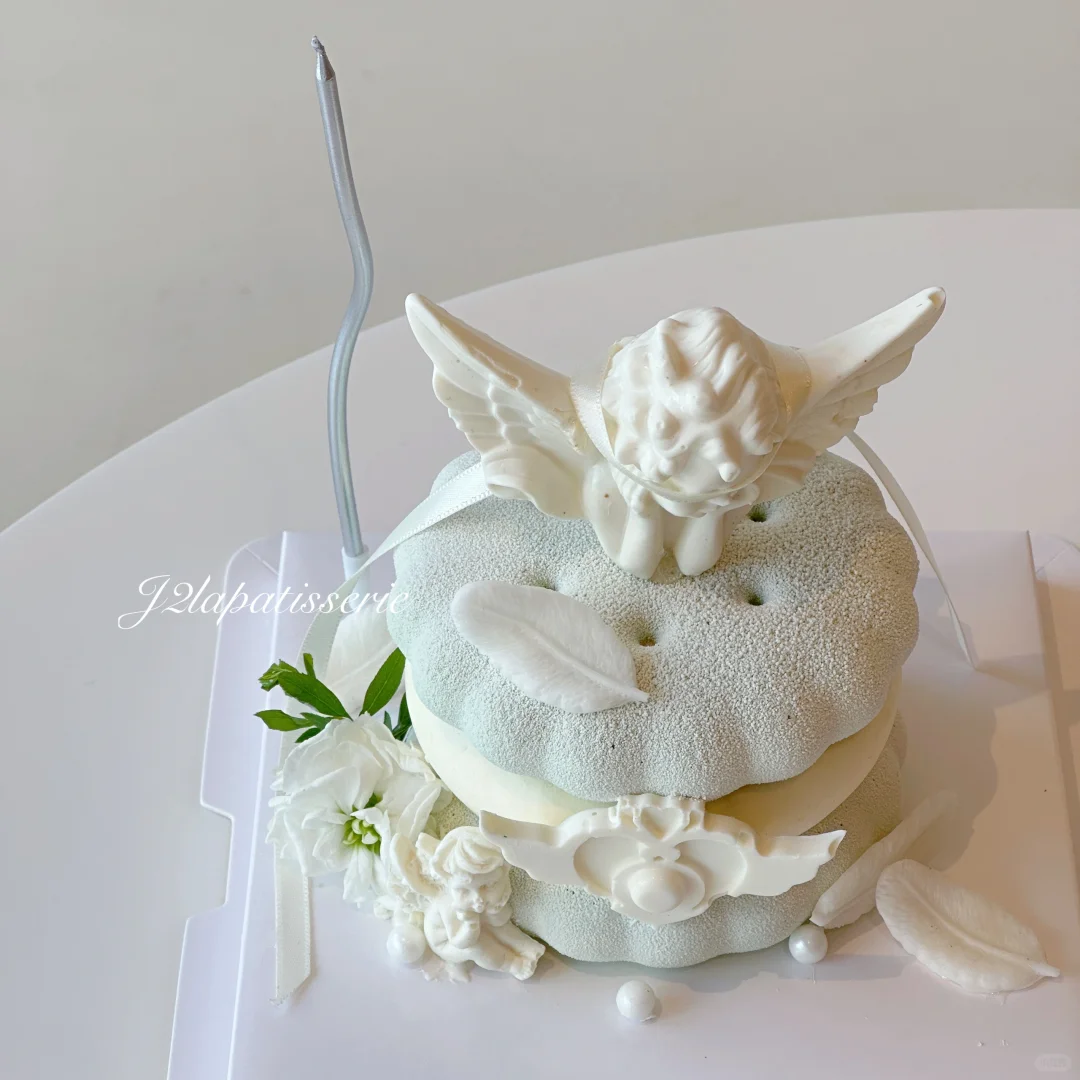 自带仙气的天使蛋糕🎂