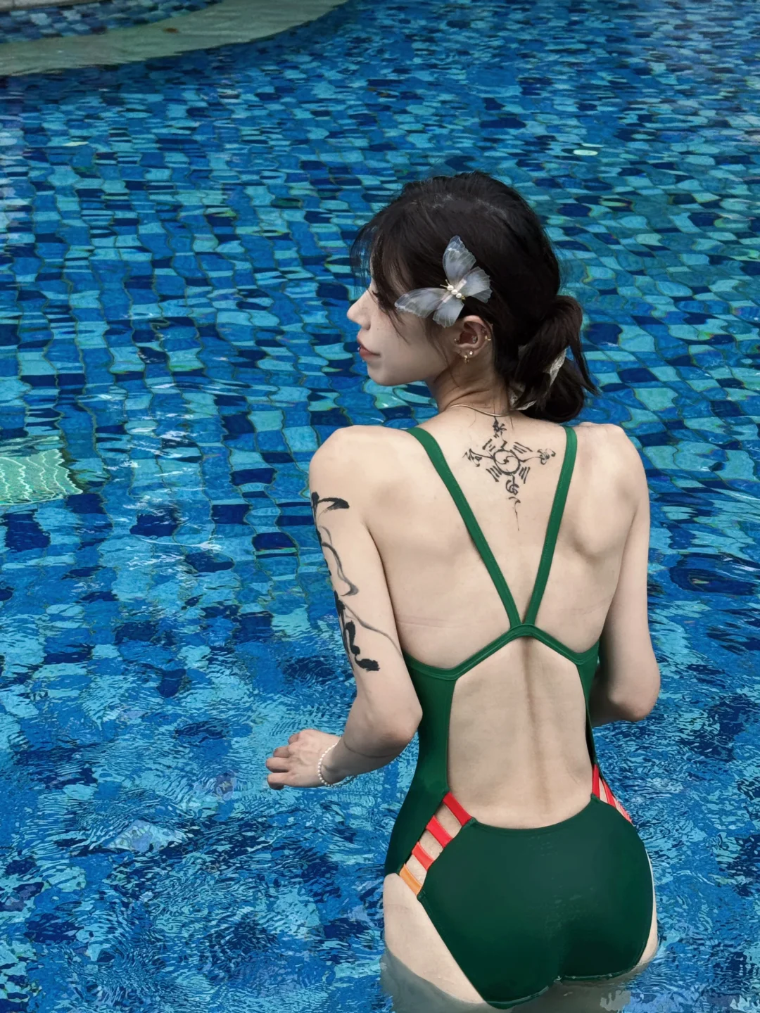 💚适合度假又能游泳的复古泳衣👙
